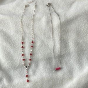 Lia Sophia Necklace Silvertone, No Name Necklace